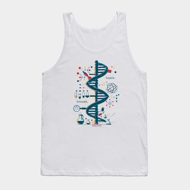 Explore. Innovate. Discover Tank Top by CreArtive